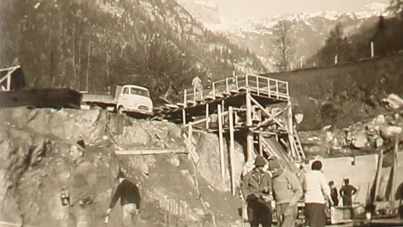 Erbau Zweierhaus in 1940 der Lodenwalke Ramsau